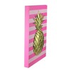Raz Imports 18" Bubblegum Pink, Rose and Metallic Gold Pineapple Wood Wall Art - 2 of 3
