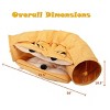 LAOTIES Collapsible Cat Tunnel Bed with Plush Cushion AndHanging Toys – Soft,Washable And Non-Slip Pet Hideaway - 2 of 4