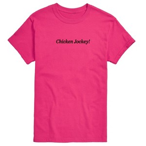 Men's - Instant Message - Chicken Jockey Gamer Short Sleeve Graphic T-Shirt - 1 of 4