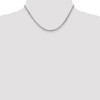 Black Bow Jewelry 3mm 14k White Gold Solid Concave Anchor Chain Necklace - 2 of 4
