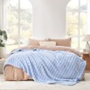Cozy Bliss Plush Waffle Fleece Throw Blanket, Ultra Soft Comforter Style Home Blanket - 4 of 4