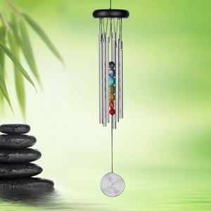 Woodstock Wind Chimes Signature Collection  Woodstock Chakra Chime  17'' Wind Chime for Outdoor Garden DÃƒÂ©cor - 1 of 4