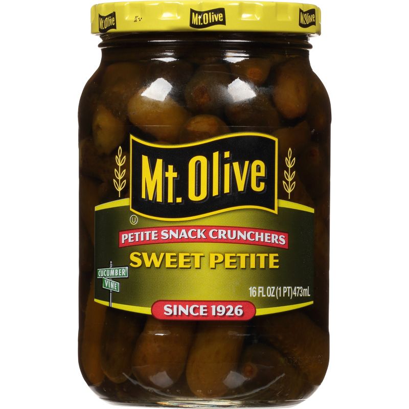 Mt. Olive Petite Snack Crunchers Sweet Petite Pickles 16oz, 1 of 5