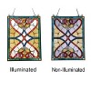 Chloe Lighting Anna Tiffany-Style Victorian Design Window Panel 18" X 25" - 3 of 3