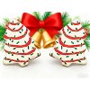 Festive Cake Earrings - Whimsical Christmas Tree Design in Acrylic for a Playful Holiday Look - 3 of 4