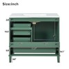 COWLOWN White 36-in Bathroom Vanity with Ceramic Basin, Solid Pine Frame, 3 Drawers & Soft-Close Door, Modern Storage Cabinet for Bathrooms - 4 of 4