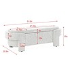 Chenille Upholstered Bench with Large Storage - 4 of 4