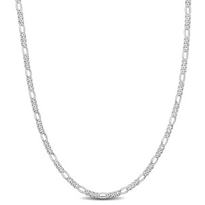 EVERLY JEWELRY | Sterling Silver 2.2mm Figaro Chain Necklace, 18 inc - 1 of 4