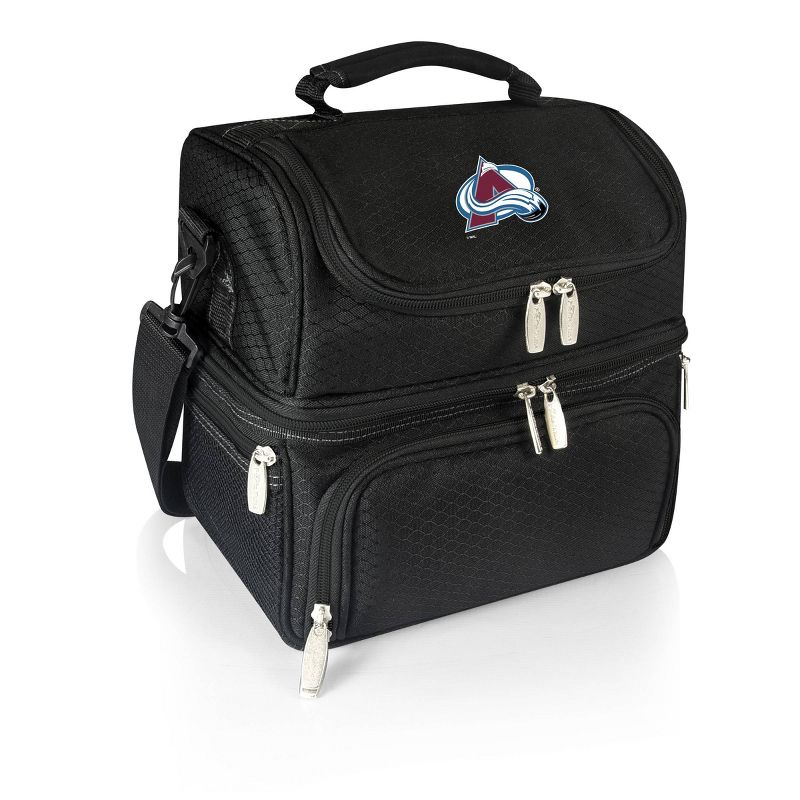 NHL Colorado Avalanche Pranzo Dual Compartment Lunch Bag - Black, 1 of 7