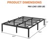 Bed Frame, Heavy Duty Metal Platform Bed, 1000LBS Capacity, Noise-Free, Anti-Sliding Slats - 3 of 4