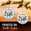 Weight Lifting Christmas Ornament 2025 - Santa Weight Lifting Gifts for Men, Weightlifters - 2 of 4