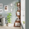 Hommoo 5-Tier Corner Shelf, Modern Wall Corner Bookshelf Bookcase - 3 of 4