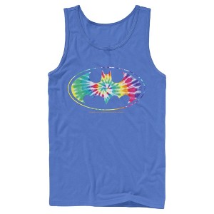 Men's Batman Tie Dye Logo Tank Top - 1 of 3