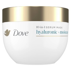 Dove Beauty 10-in-1 Hyaluronic & Moisture Hydration Mask with Hyaluronic Hair Serum - 9.2 fl oz - 1 of 4