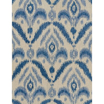 Blue and Beige Hand Tufted Wool Rug, 3'6" x 5'6"