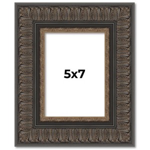 PosterPalooza | Photo Size Museum Brown Picture Frame - UV Acrylic, Foam Board Backing, Hanging Hardware - 1 of 4