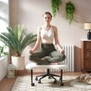 Pinmoco Ergonomic Cross-Legged Swivel Chair, Adjustable Height Meditation Chair with Back Support,  Office/Home Chair - 3 of 4