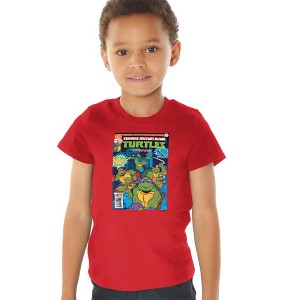 Toddler Boys' Teenage Mutant Ninja Turtles Adventures Cover T-Shirt - 1 of 4