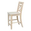 International Concepts Canyon Collection Counter Height Double X-Back  Stool - 24" Seat Height - 3 of 4