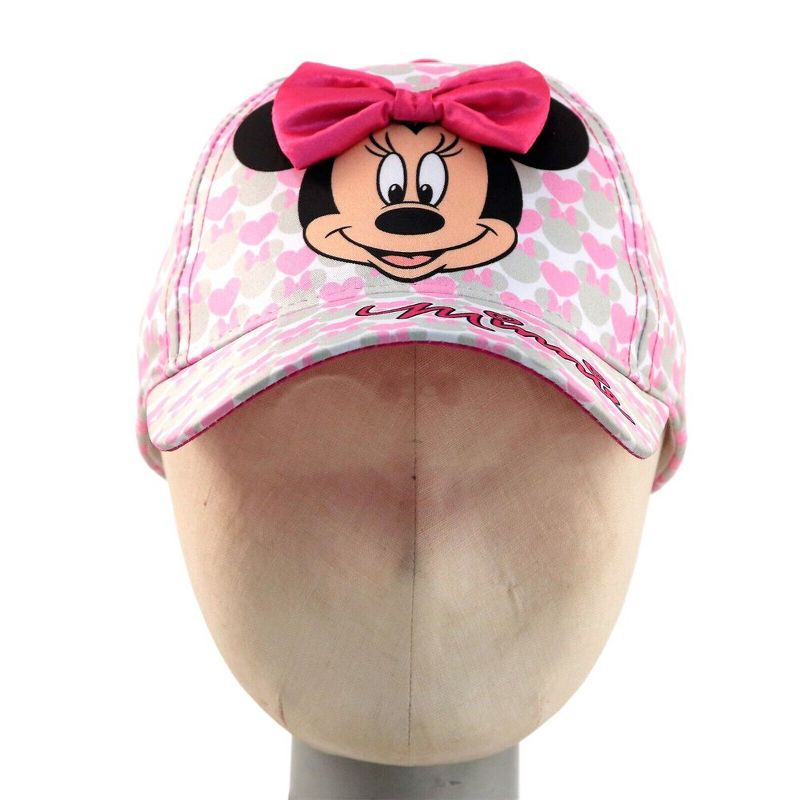 Disney Minnie Mouse Girls Baseball Hat for Toddlers Ages 2-4, 3 of 4
