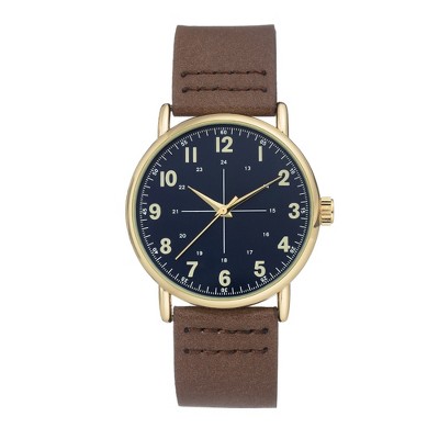 Men's Easy Read Strap Watch - Goodfellow & Co™ Brown