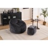 CAVINAS Chenille Bean Bag Chair,Lazy Floor Sofa Chair with Foam Filling,Cozy Lounge Chair for Living Room - 2 of 4