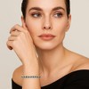 Tennis Bracelets for Women 14K Gold Plated Cubic Zirconia Blue Tennis Bracelet Classic Jewelry Gift Sparkly Rhinestone CZ - 2 of 4