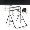 VisioGear Kids Gymnastic Bar, Multi-Functional Adjustable Height Children's Horizontal Gymnastic Bar With Bear Rings, Black, 39"*57"*51" - 3 of 4
