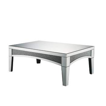 48" Noralie Coffee Table Mirrored/Faux Diamonds - Acme Furniture