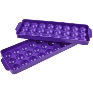 Hutzler 24 Ice Ball Tray, 1-inch Round Ice Sphere Mold with Lid - 1 of 4
