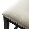 Maven Lane Adrien Backless Saddle Counter Stool with Fabric Upholstery 26" - 4 of 4
