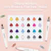 Ohuhu Alcohol Markers - Double Tipped Art Marker Set - Alcohol-based Refillable Ink - 24 Basic Colors - Slim Broad & Fine Dual Tips - Kaala Marker Pen - 4 of 4
