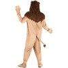 HalloweenCostumes.com Plus Size Wizard of Oz Cowardly Lion Costume for Adults, Cozy Lion Jumpsuit for Halloween Couples Costumes - 3 of 4