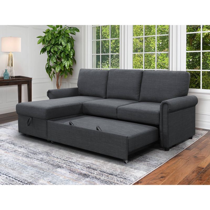 Clara Storage Sofa Bed Reversible Sectional - Abbyson Living, 4 of 13