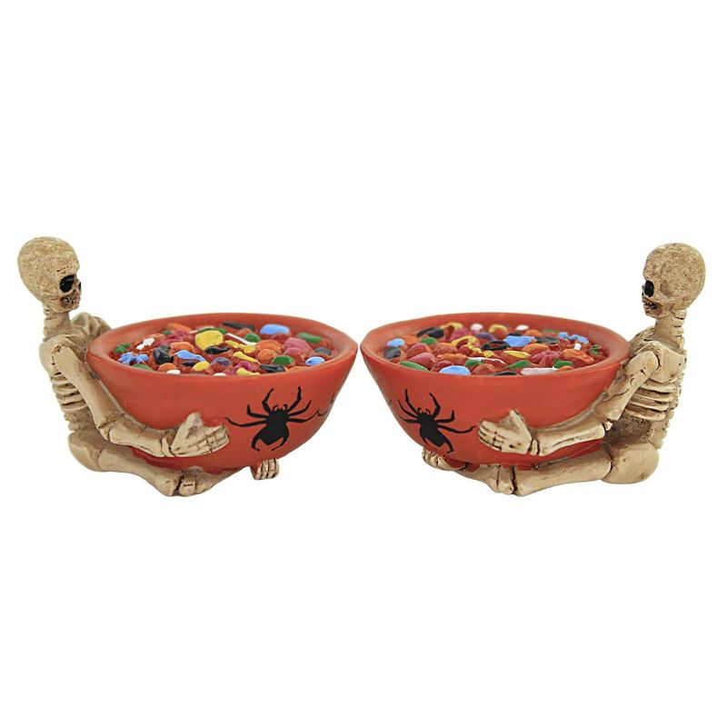 Department 56 Accessory 1.5" Trick Or Dare Treat Bowls Halloween Snow Village  -  Decorative Figurines, 3 of 4