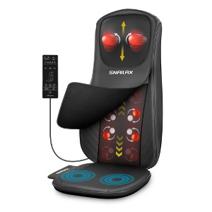Snailax Heated Shiatsu Neck & Back Massager - Full Back & Shoulder Pain Relief - 1 of 4