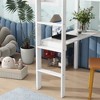 NicBex Twin Size Loft Bed with Built-in Desk,Sturdy Rubber Wood Bunk Bed with Safety Rails & Ladder,High Loft Bed for Teens,Adults - 4 of 4