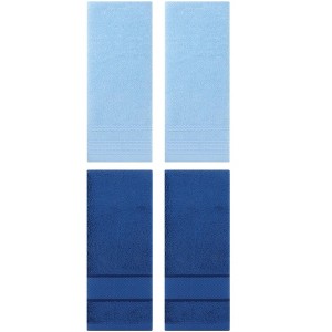 REGALWOVEN 4 Pcs Striped Comfortable Quick Drying Non-Linting Hand Towel 14" x 30" - 1 of 4