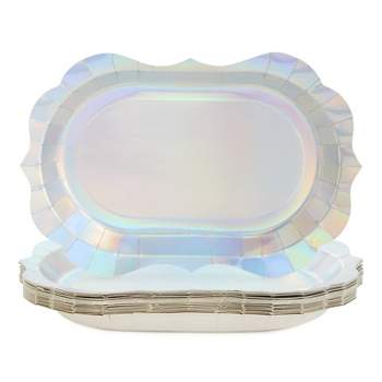 Silver Spoons Elegant Disposable Plastic Plates For Party, Heavy Duty Mint  Disposable Plate Set, Dessert Bowls (10 Pc) - Chateau : Target