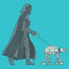 Girls Star Wars Darth Vader AT-AT Walking the Dog T Shirt - 2 of 4