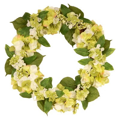 Garden Accents Hydrangea Berry Wreath - Cream (24")