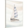 Amanti Art 32"x42" Ocean Oasis Little Sail II by Patricia Pinto Framed Wall Art Print: Coastal Seascape, Modern Decor, Vertical Lithograph - 2 of 4