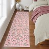 Lahome Washable Insect & Plant Striped Texture Floor Mat-Soft Cashmere Carpet for Living Room,Bedroom,or Entryway - 3 of 4