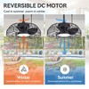 Airsurfer Waterproof Ceiling Fan with Light and Remote Control Ceiling Fan with 6-Speed Quiet DC Motor, 3-Color Temperature, 24W LED Light - 4 of 4
