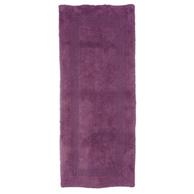 24x60 100% Cotton Reversible Bath Mat Purple - Hastings Home : Target