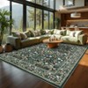 Non-Slip Floral Carpet, Machine Washable, Soft Short-Pile Indoor Rug, Perfect for Bedrooms, Dining Rooms, Dormitories, and Offices. - 3 of 4