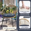 YOOCOZZ 3-Piece Outdoor Patio Furniture Set with 2 PE Rattan Chairs and Tempered Glass Table - 4 of 4