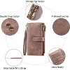 BEAFUP Womens Wallets,Large Capacity Credit Card Holder RFID,Wallet Women Double Zipper Pocket Leather Bifold Ladies Wristlet Clutch Wallet - 4 of 4