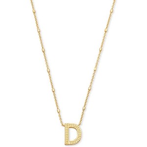 Letter A-Z Pendant Necklace for Women, 14K Gold Plated Fashion Jewelry - 1 of 4