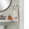 2pc Football Harvest Hand Towel Set - SKL Home: Cotton Velour Dobby Bath Towels, Machine Washable - 4 of 4